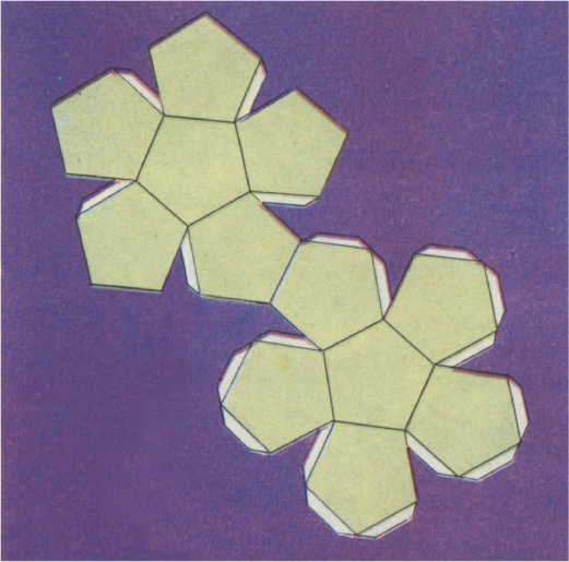 Рис. 6, а. Развёртка додекаэдра.